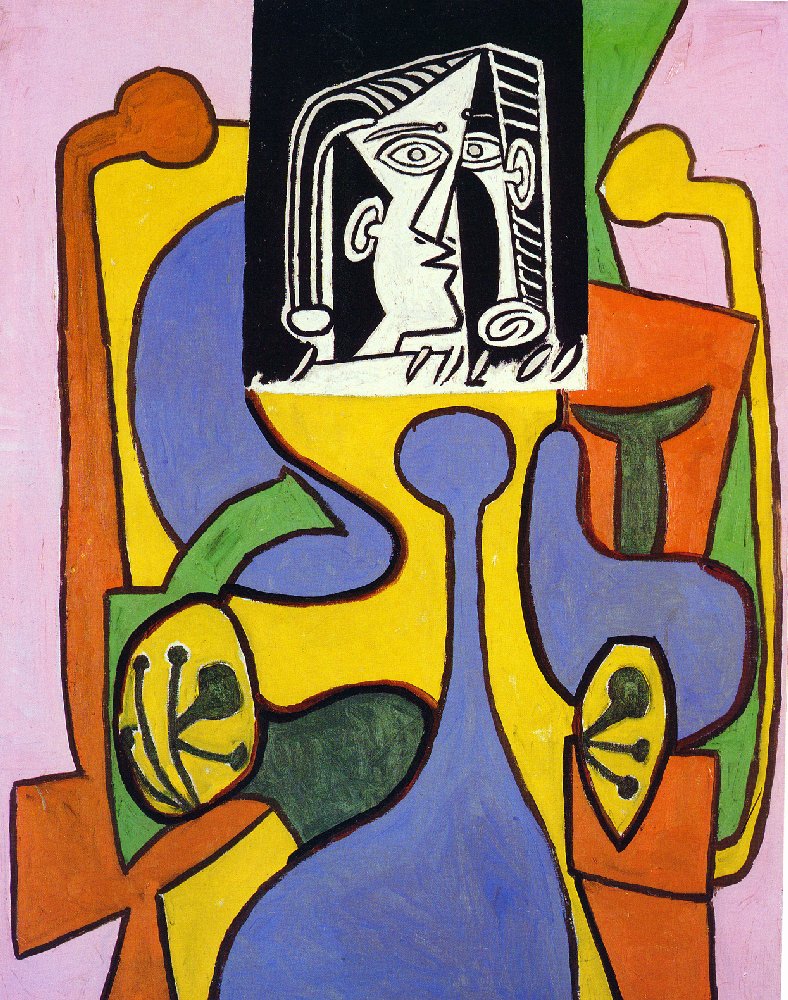 Picasso Woman sitting in an armchair 1949